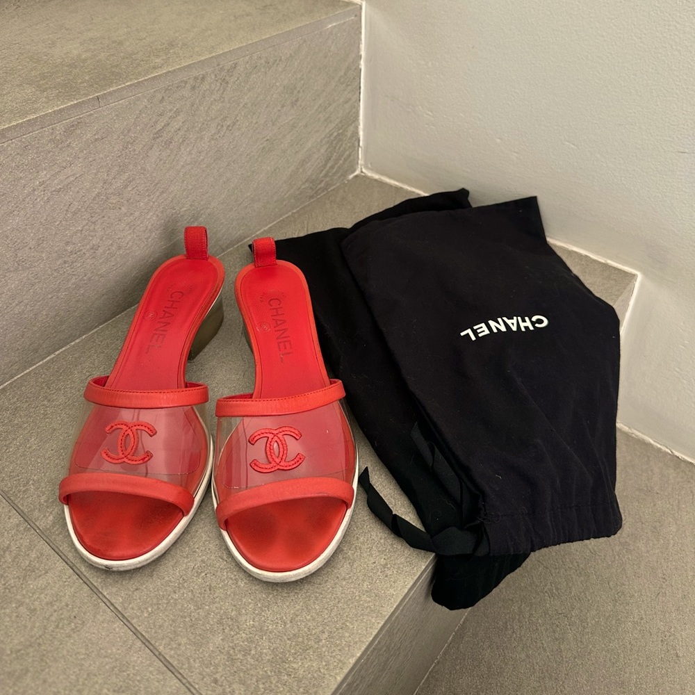 Chanel sandals / mules